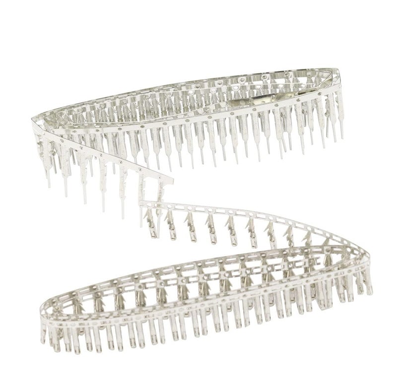 Ferwooh 100PCS 2.54mm 18-24awg Male Pin Crimp Terminal Connector + 100PCS Female Pins Connector Kits for Dupont Jumper Wire Cable - Image 3